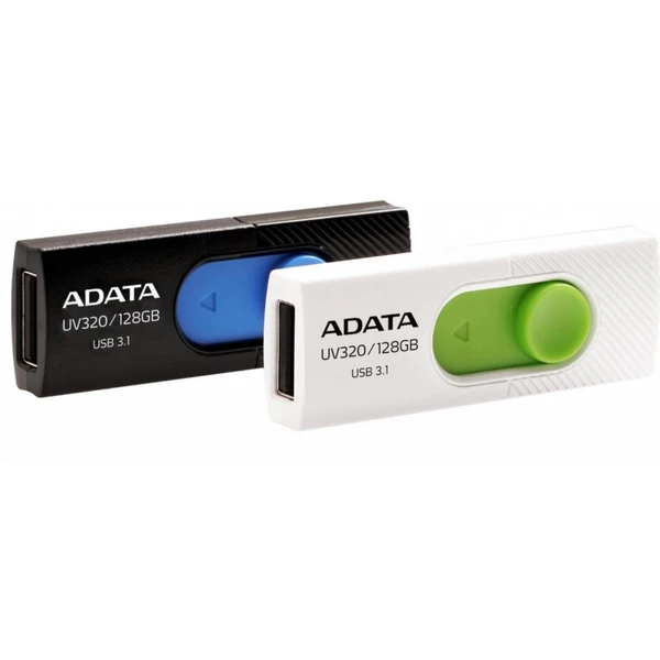 ADATA Flash Disk 128GB UV320 USB 3.1 Dash Drive biela - Flashdisky - Obrázok OSJVF00101