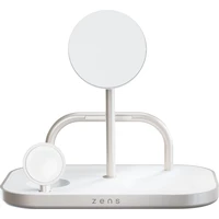 ZENS 4-in-1 MagSafe/Qi2 4v1 nabíjacia stanica (60W) strieborná - Nabíjačky