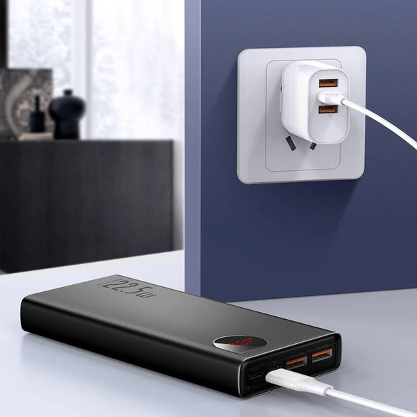 Baseus Adaman Metal 20000mAh, 22,5 W čierna - Powerbanky - Obrázok OTHL000K01