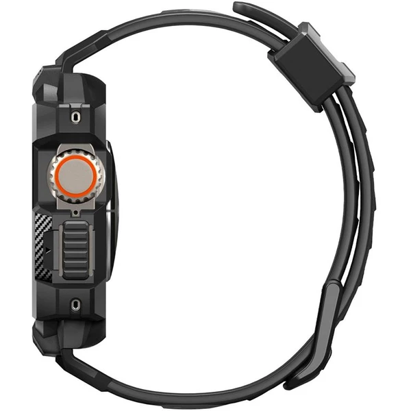 Spigen Rugged Armor Pro remienok s puzdrom Apple Watch Ultra 3/2/1 (49mm) čierny - Puzdra - Obrázok OTK0000N01