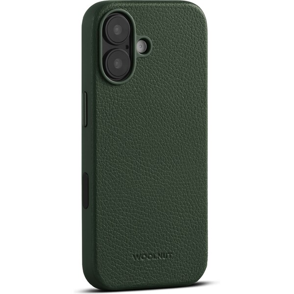 E-shop Woolnut MagSafe kožený kryt iPhone 17 tmavo zelený