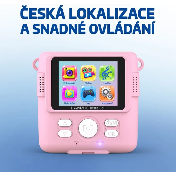 LAMAX InstaKid1 Pink - Fotoaparáty - Obrázok OUO0000L01