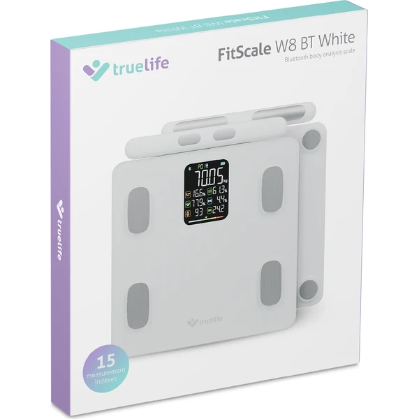 TrueLife FitScale W8 múdra váha biela - Inteligentné váhy - Obrázok OVUL000K01