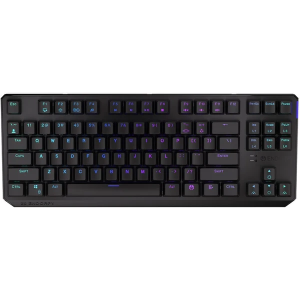 Endorfy Thock TKL Kailh Black bezdrôtová klávesnica čierna - Klávesnice - Hlavný obrázok