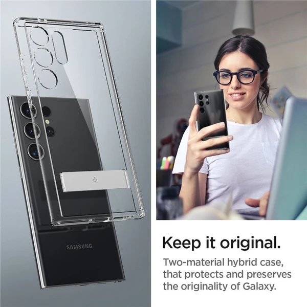 Spigen Ultra Hybrid S kryt Samsung Galaxy S24 Ultra číry - Puzdra - Obrázok OW91000P01