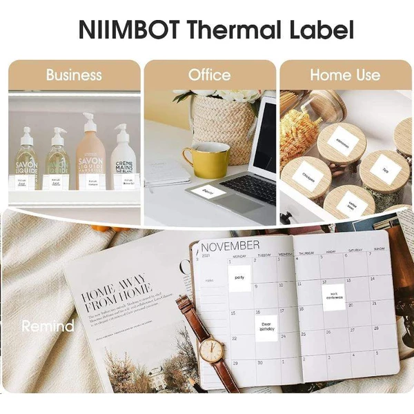 Niimbot štítky R 30x20mm 320ks pre B21, B3S, B1 biele - Pásky pre štítkovače - Obrázok OWR0000N01