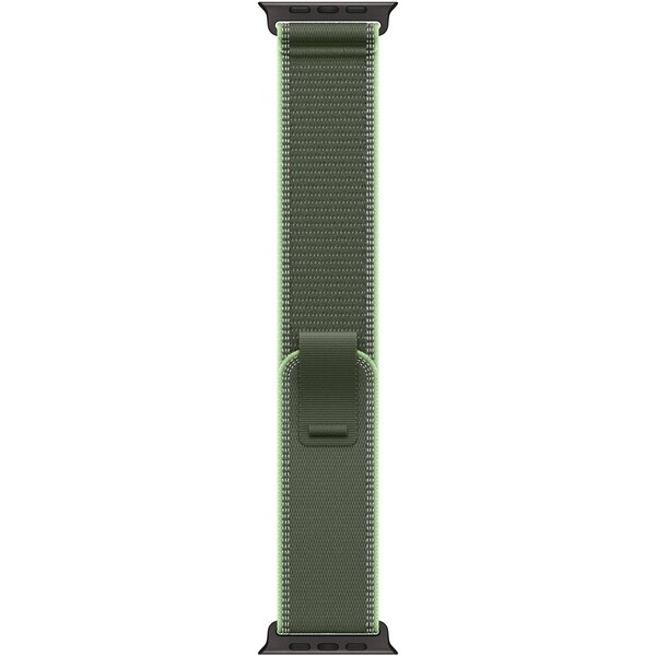 Apple Watch 49/46/45/44mm zelený/neónový Trailový ťah S/M čierny titán