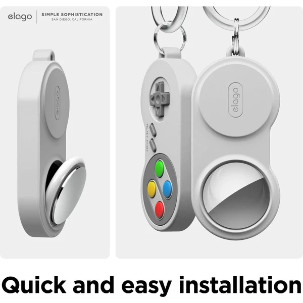 ELAGO W5 GamePad puzdro pre Apple AirTag šedé - Puzdra - Obrázok OXEM100501
