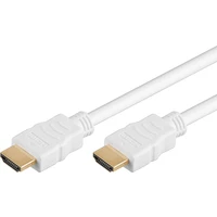PremiumCord HDMI 1.4/HDMI 1.4 kábel s ethernetom 4K 3m biely - Káble a redukcie