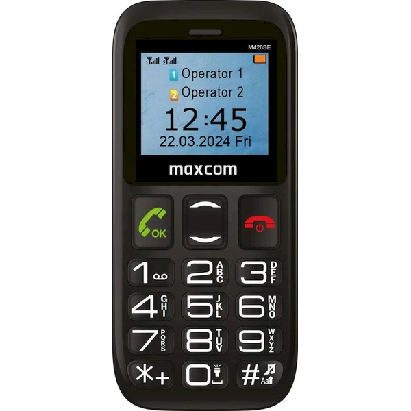 MaxCom MM426SE čierny - Mobilné telefóny - Obrázok OYHI000K01