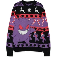 Vianočný sveter Pokémon - Gengar XS - Mikiny a svetre
