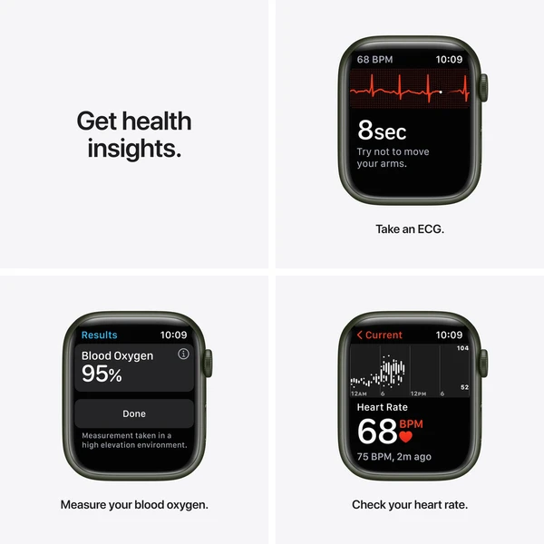 Apple Watch Series 7 Cellular 45mm hliník (Kategória C) - Inteligentné hodinky - Obrázok OYZZ000501