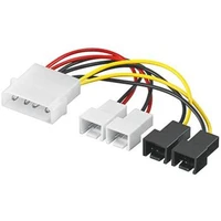 PremiumCord Kábel napájací FAN 5,25"-2x 12V, 2x 5V TX 3pin - Káble a redukcie
