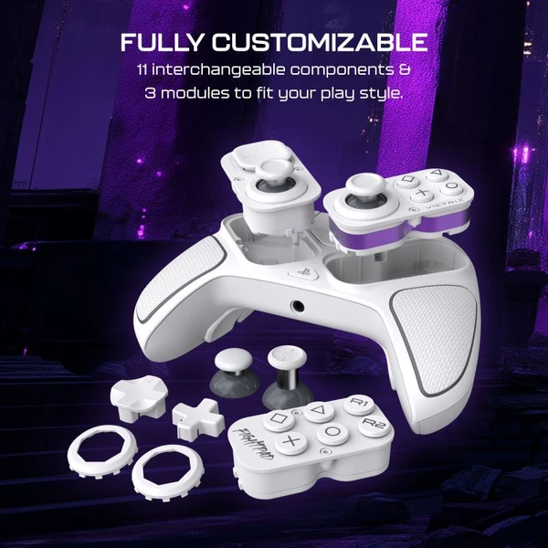 Turtle Beach herný ovládač Victrix Pro BFG Reloaded (PS4/PS5/PC) biely - Herné ovládače - Obrázok OZMH000K01