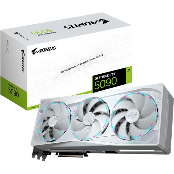 GIGABYTE AORUS NVIDIA GeForce RTX 5090 STEALTH ICE 32G - Grafické karty - Obrázok P05K000K01