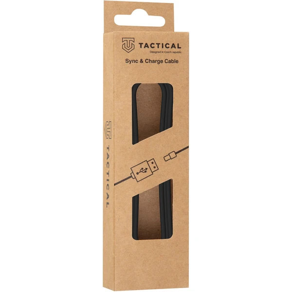 Taktický hladký kábel USB-C/USB-C napájací 15W 1m čierny - Káble a redukcie - Obrázok P09Z000501