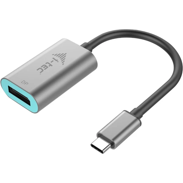 i-tec USB-C/DisplayPort redukcia 0,15 m strieborná - Káble a redukcie - Hlavný obrázok