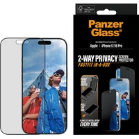 PanzerGlass® Privacy sklo Apple iPhone 17/16 Pro s bezprašným aplikačným boxom - Ochranné fólie a sklo