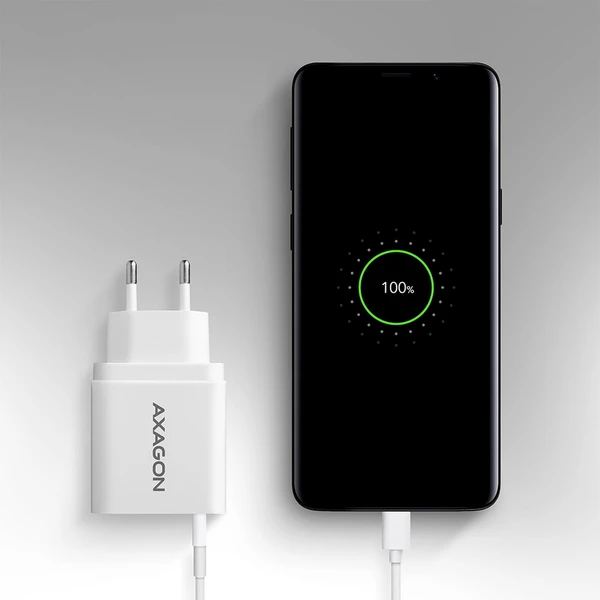 AXAGON ACU-QC19W nabíjačka do siete 19W USB-A biela - Nabíjačky - Obrázok P0M0000P01
