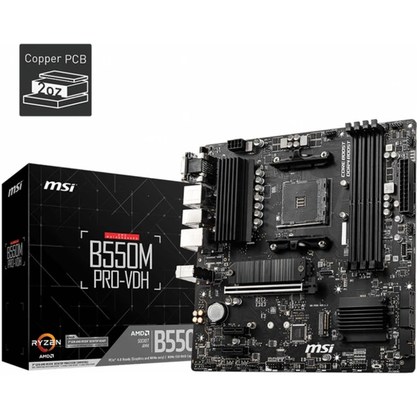 MSI B550M PRO-VDH - AMD B550 - Základné dosky - Obrázok P0M3700301