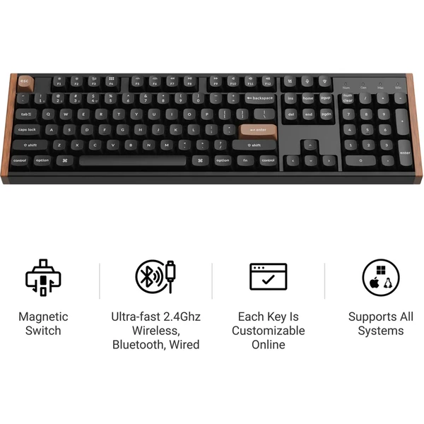 Keychron K10 HE herná klávesnica (US) čierna - Klávesnice - Obrázok P0MG000K01