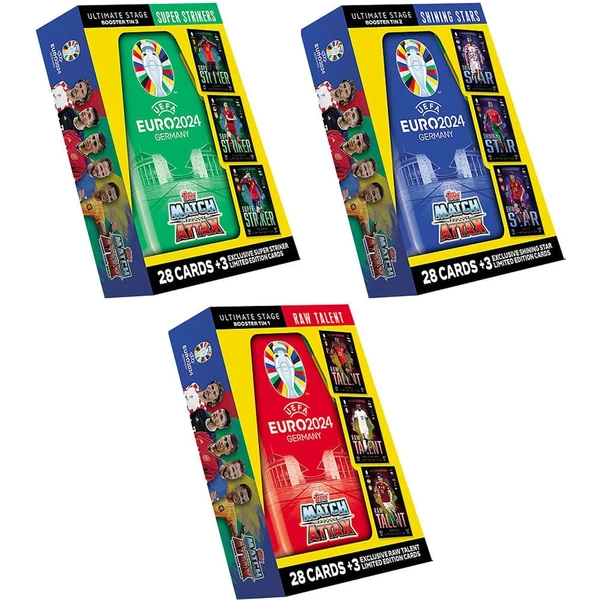 Futbalové karty Topps EURO 2024 Booster Tin - Futbalové karty - Hlavný obrázok