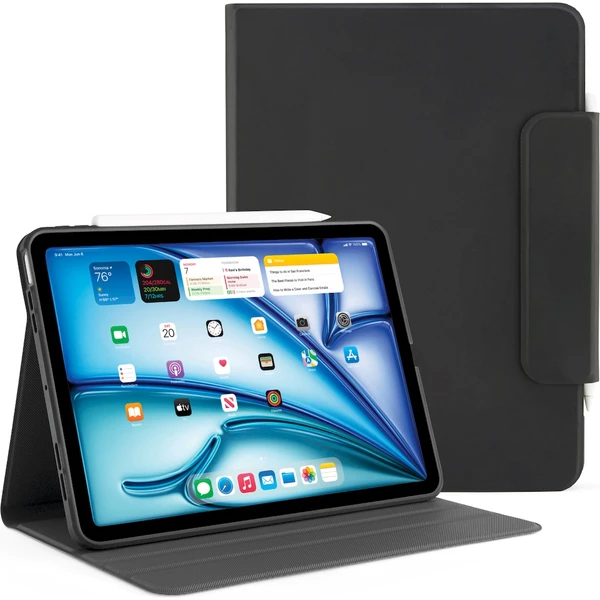Pipetto Origami No5 Otáčavé púzdro Folio pre iPad Air 13" (2026/2025/2024) čierne - Puzdra - Hlavný obrázok