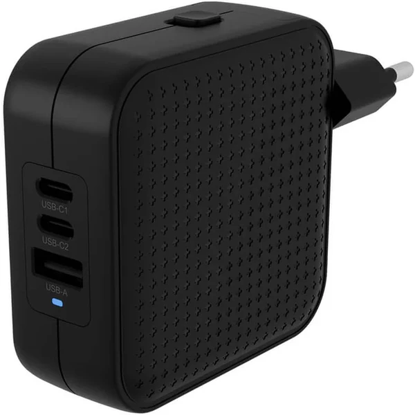 Hyper® HyperJuice® 70W USB-C GaN nabíjací adaptér (2xUSB-C + 1xUSB-A) čierny - Nabíjačky - Obrázok P135000K01