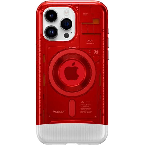 Spigen Classic C1 MagFit kryt iPhone 15 Pro Max červený - Puzdra - Hlavný obrázok
