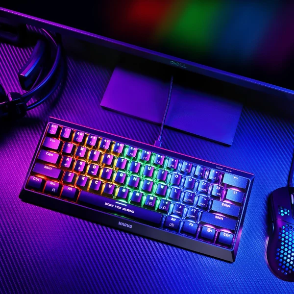 Marvo KG962G EN - R mechanická herná klávesnica TKL RGB (US) čierna - Klávesnice - Obrázok P1M7000N01