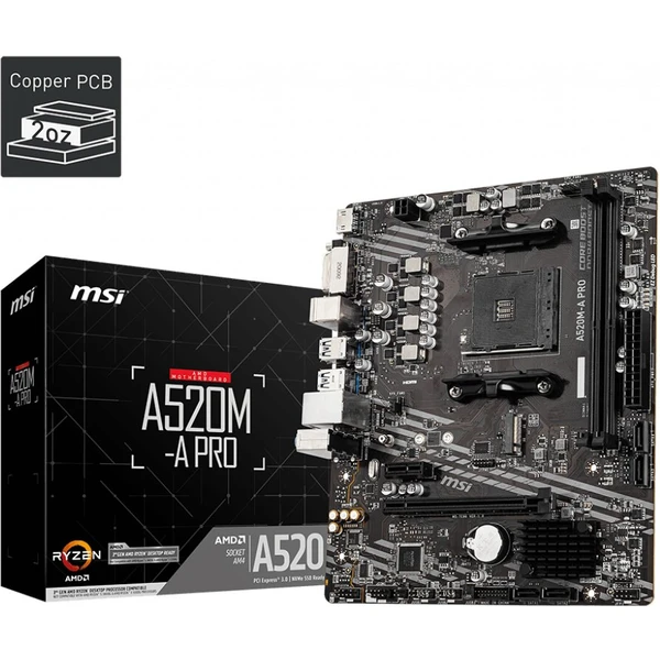 MSI A520M-A PRO - AMD A520 (Ďalšia) - Základné dosky - Obrázok P1NW000501