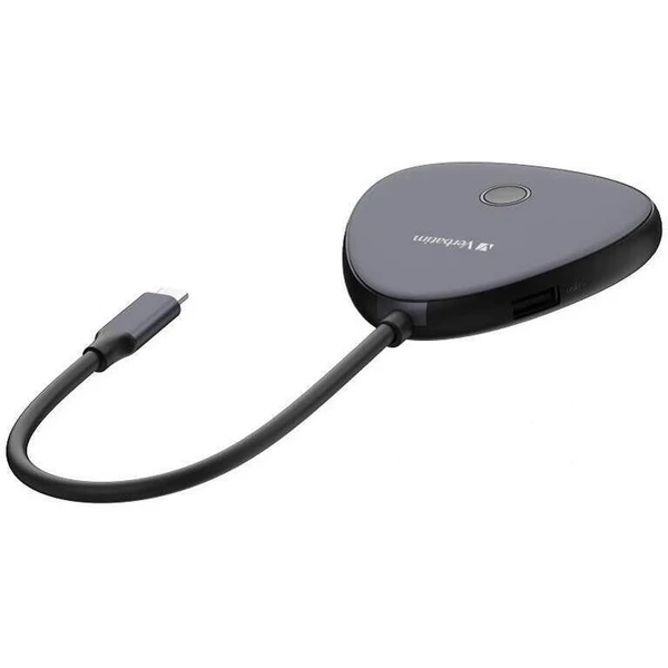Verbatim Share My Screen 4K USB-C bezdrôtový adaptér s rozbočovačom WDA-02 - USB huby - Obrázok P1X4000K01