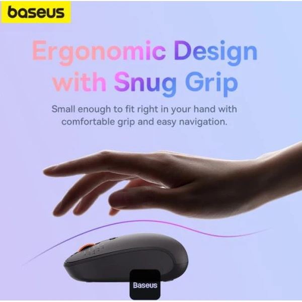 Baseus F01B Tri-mode bezdrôtová myš šedá - Myši - Obrázok P22R000K01