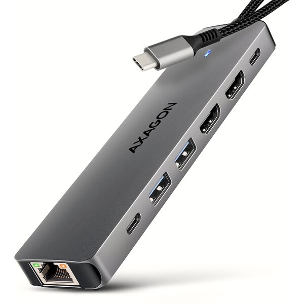 AXAGON HMC-7HX2 7v1 USB-C húb