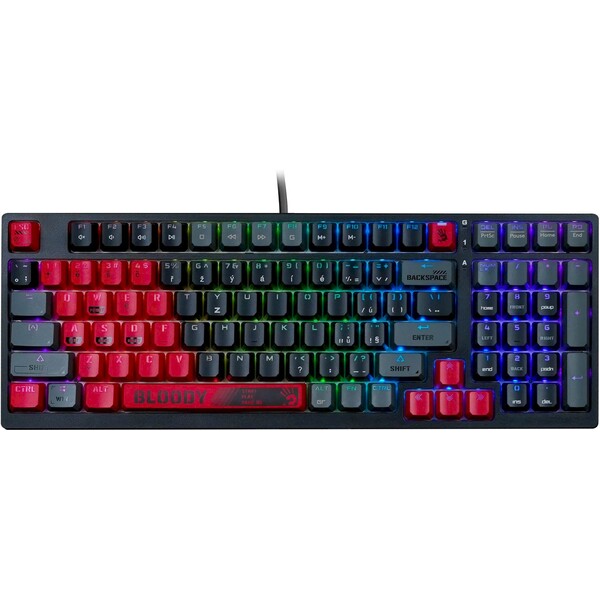 A4tech Bloody S98 Sports herná mechanická klávesnica (CZ/SK) čiernočervená