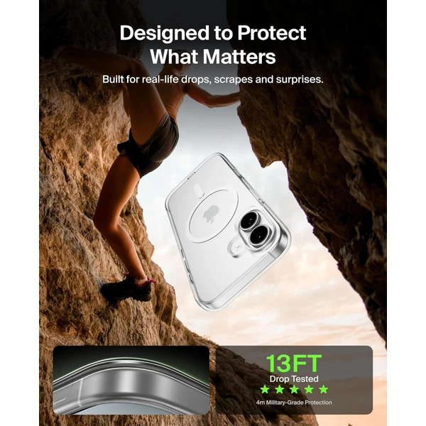 Belkin SheerForce MagSafe kryt iPhone 17 číry - Puzdra - Obrázok P2CN000K01