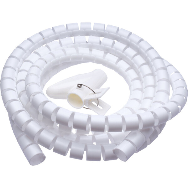 E-shop CONNECT IT trubica pre organizáciu káblov, 2,5m x 20mm, biela
