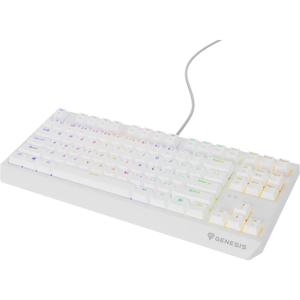 Genesis THOR 230 TKL RGB mechanická klávesnica biela Outemu Brown - Klávesnice - Obrázok P2I5000O01