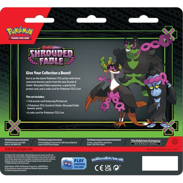 Pokémon TCG: SV6.5 Shrouded Fable - 3 Blister - Pokémon karty - Obrázok P2N7000N01