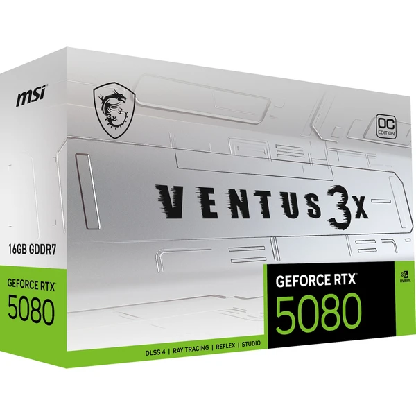 MSI NVIDIA GeForce RTX 5080 16G VENTUS 3X OC WHITE - Grafické karty - Obrázok P2SB000P01