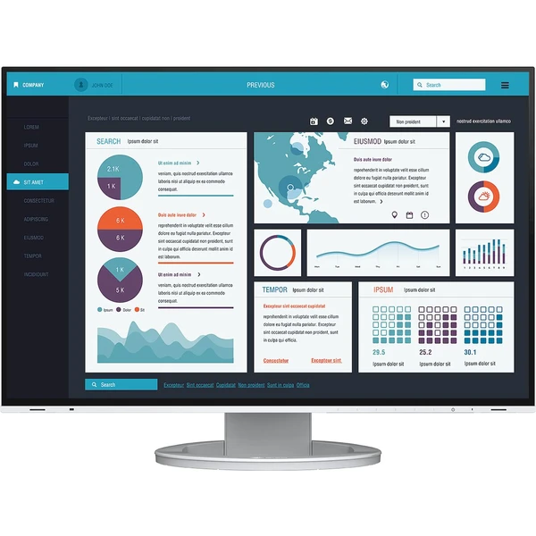 EIZO FlexScan EV2495-WT monitor 24"  - Monitory - Hlavný obrázok
