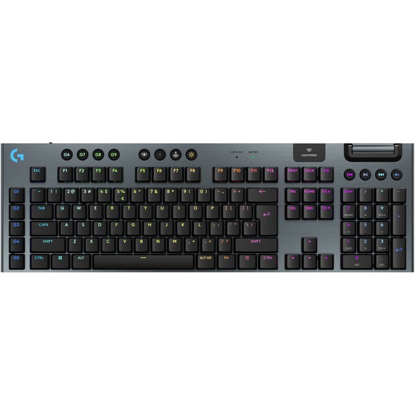 Logitech G915 X LIGHTSPEED Clicky herná klávesnica US čierna