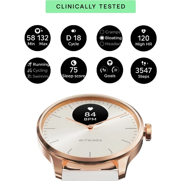 Withings ScanWatch Light 37mm Sand - Inteligentné hodinky - Obrázok P3E7000701