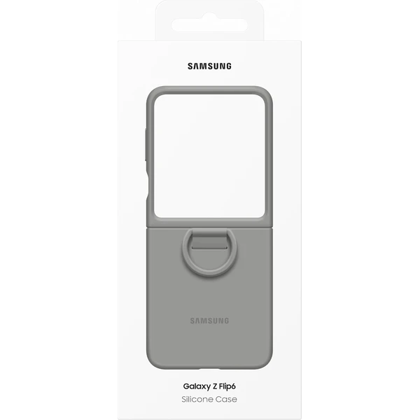 Samsung Silicone Case kryt Galaxy Z Flip6 sivý - Puzdra - Obrázok P3E7000L01