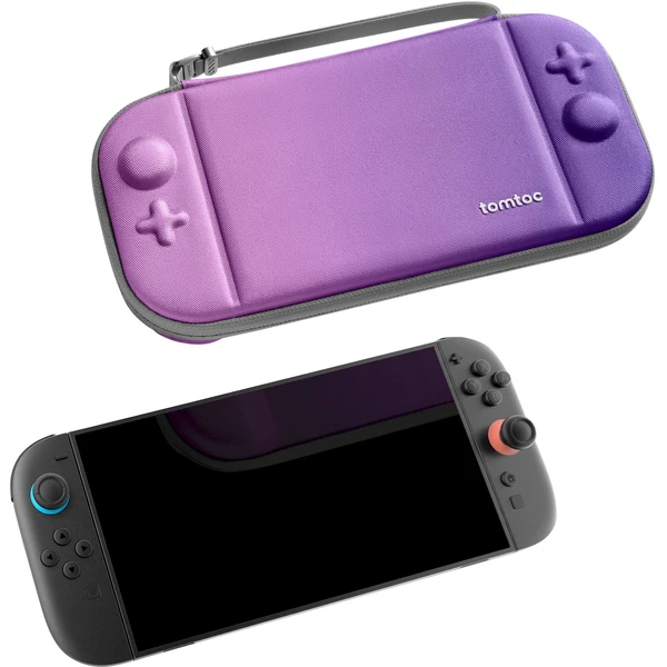 Tomtoc FancyCase cestovné puzdro pre Nintendo Switch 2 fialové - Puzdra - Obrázok P3JE000O01