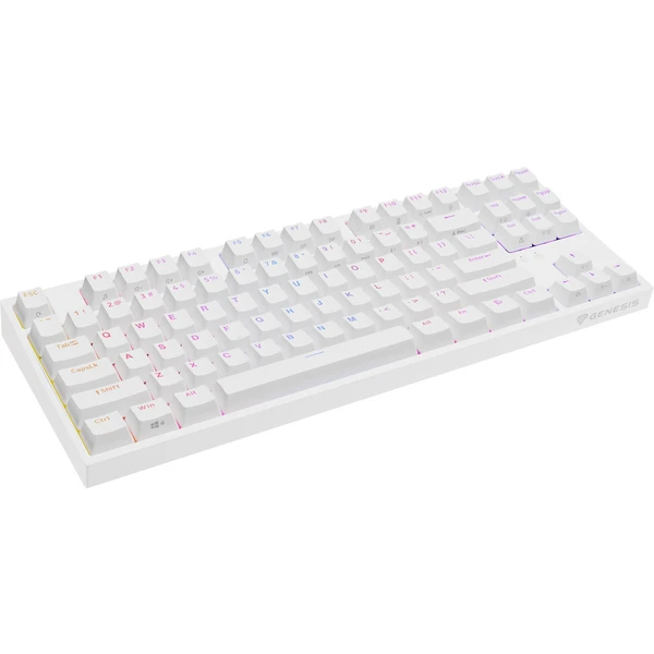 Genesis THOR 404 herná mechanická klávesnica Gateron Yellow Pro/US layout/Biela - Klávesnice - Obrázok P3M0000P01