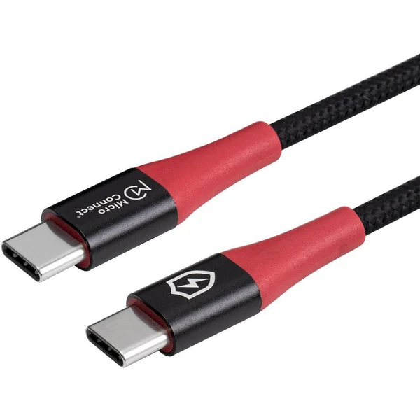 MicroConnect Safe Charge USB-C/USB-C napájací kábel 60W 1,5m čierny - Káble a redukcie - Obrázok P3PF000O01