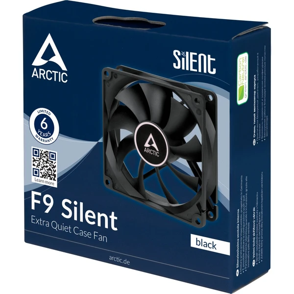 Arctic F9 SilentT Black - Ventilátory pre PC - Obrázok P3RR600301