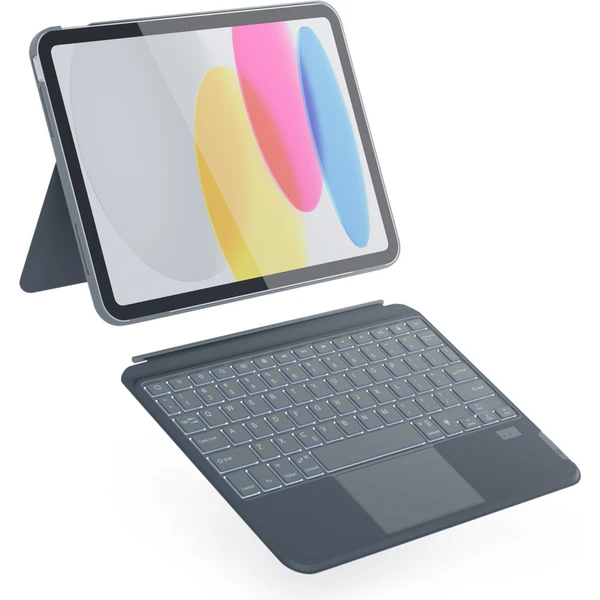 iWant puzdro s podsvietenou klávesnicou pre Apple iPad Air 11" (2025) (slovensky) šedé - Puzdra s klávesnicou - Obrázok P3U2000O01