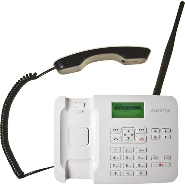 ALIGATOR T100 stolný GSM telefón biely - Mobilné telefóny - Obrázok P3VR000501